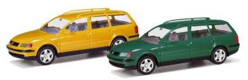 HER012249-007 - VOLKSWAGEN Passat verte et jaune en kit - 2 pièces