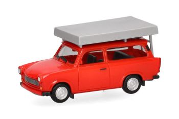 HER024181-004 - TRABANT 601 S Universal avec tente de toit rouge