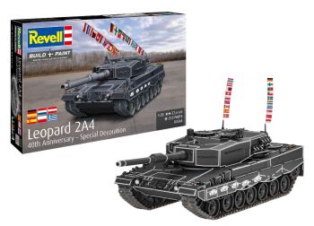 REV03368 - Char LEOPARD 2A4 - 40e anniversaire à assembler et à peindre