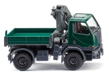 WIK036903 - UNIMOG U 20 4x2 porteur avec grue de chargement Vert mousse