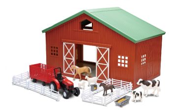 NEW05645 - Coffret de la ferme avec grange animaux et tracteur remorque