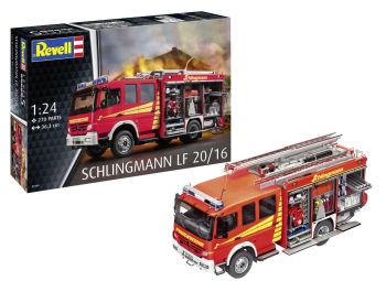 REV07404 - Camion de pompier SCHLINGMANN LF 20/16 à assembler et à peindre
