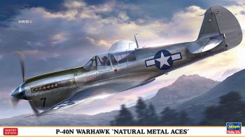 HAW07516 - Avion P-40N Warhawk - Les as du métal naturel à assembler et à peindre
