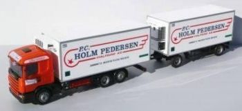 AWM71241 - SCANIA R400 Porteur 3 Essieux avec Remorque 2 Essieux frigorifique "HOLM PEDERSEN" Ech:1/87