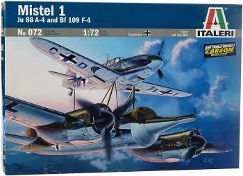 ITA0072 - Avion MISTEL 1 JU 88 A-4 with BF 109F à assembler et à peindre