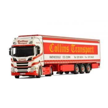 WSI01-2295 - SCANIA S Highline  avec remorque bâchée 3 essieux COLLINS TRANSPORT