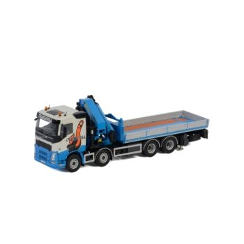 WSI01-2986 - VOLVO FH4 8x4 Plateau avec grue TRANSGRUA