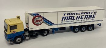 WSI01-3175 - VOLVO F1220 4x2 avec remorque frigo 3 Essieux MALHERBE