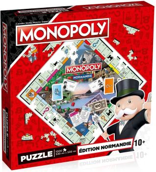 WIN01702 - Puzzle 1000 Pièces MONOPOLY Normandie
