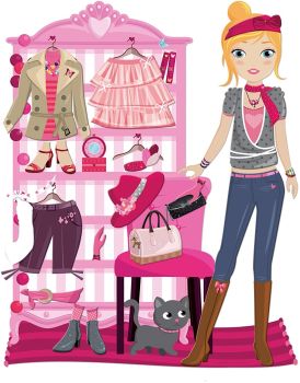 JAN02851 - Sticker géant – motif dressing