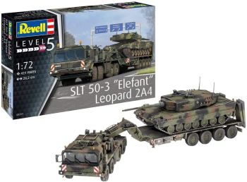 REV03311 - Véhicule et char SLT 50-3 Elephant + Leopard 2A4 à assembler et à peindre