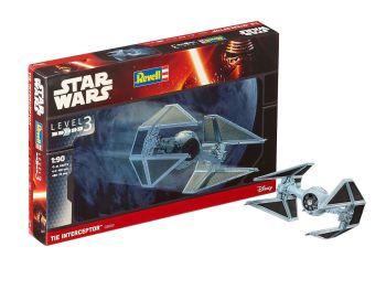 REV03603 - TIE Interceptor-Modelbausatz STAR WARS à assembler et à peindre