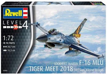 REV03860 - Avion de chasse F-16 MLU TIGER MEET 2018 31 Sqn. Kleine Brogel à assembler et à peindre