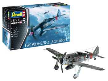 REV03874 - Avion Fw190 A-8 Sturmbock à assembler et à peindre