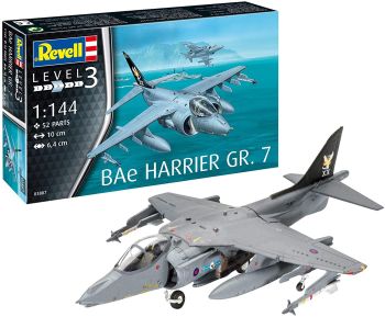 REV03887 - Avion de chasse Bae Harrier GR.7 à assembler et à peindre