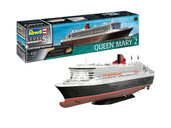 REV05199 - Bateau QUEEN MARY 2 platinum édition à assembler et à peindre