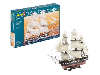 REV05472 - Bateau U.S.S. Constitution à assembler et à peindre