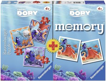 RAV068715 - 3 Puzzles 25, 36 et 49 Pièces + un Memory DORY