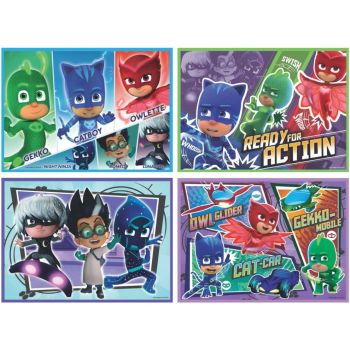 RAV06913 - 4 Puzzles 42 Pièces PJMASKS