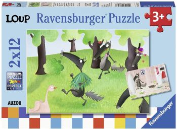 RAV076277 - Puzzle 2x12 Pièces Le loup qui voulait changer de couleur