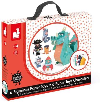 JAN07778 - Kit créatif : Figurines Paper toys