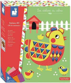 JAN07816 - Autocollants 3D Oh les animaux !