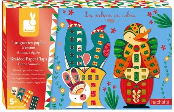 JAN07881 - 20 languettes tressées Animaux Rigolos