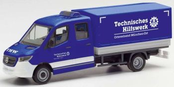 HER095525 - MERCEDES Sprinter porteur benne THW