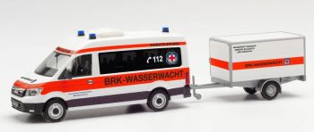 HER096096 - MAN TGE Bus HD avec remorque BRK WASSERWACHT