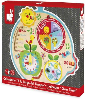 JAN09621 - Calendrier-Horloge Au fil du temps Version Espagnol