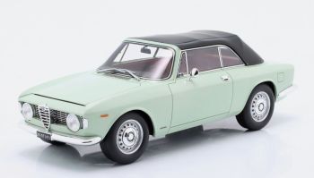 MITICA100083 - ALFA ROMEO Giulia 1600 GTC Cabriolet 1964 bleu intérieur rouge