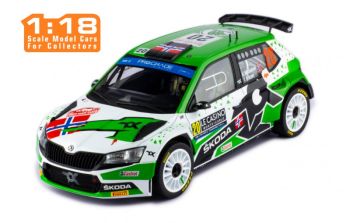 IXO18RMC109.22 - SKODA Fabia Rally 2 Evo #20 Gagnant WRC2 Rallye de Monte Carlo 2022 A.MIKKELSEN / E.TORSTEIN