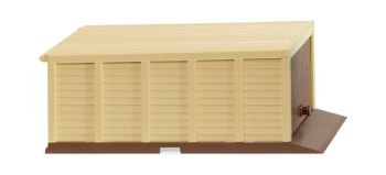 WIK114003 - Garage à monter soit même - beige et marron