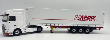 ELI117732 - DAF XF MY17 Space CAB 4x2 avec remorque bâchée Tautliner 3 Essieux - NAPOLY Transport