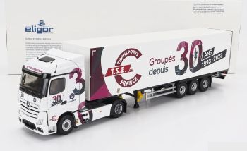 ELI117864 - MERCEDES-ACTROS 1851 4x2 avec remorque 3 Essieux – Transport T.S.E. France 30 ANS