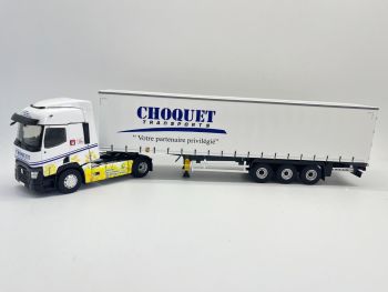 ELI118161 - RENAULT T480 4x2 2021 décor Colza avec remorque 3 Essieux – Transport CHOQUET