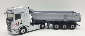 ELI118306 - SCANIA 500S 4x2 avec benne Fruehauf 3 Essieux - Transports PREJAM