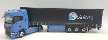 ELI118326 - SCANIA 590 S V8 4x2 avec remorque bâchée Tautliner 3 Essieux - Transport ULTIMEX