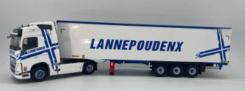 ELI118358 - VOLVO FH 2020 4x2 avec remorque à fond mouvant 3 Essieux - Transport LANNEPOUDENX