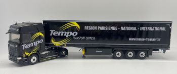 ELI118374 - SCANIA 500 S 4x2 avec remorque bâchée Tautliner - Transport TEMPO