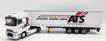 ELI118651 - RENAULT T High 4x2 avec remorque bâchée 3 Essieux - Transport ATS