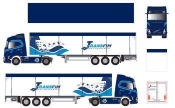 ELI118797 - VOLVO FH Aero 4x2 avec remorque à fond mouvant 3 Essieux TRANSFIM