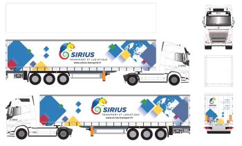 ELI118807 - VOLVO FH 4x2 2020 avec remorque Tautliner 3 Essieux SIRIUS Transport et Logistique