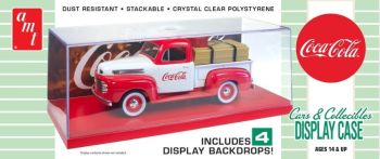 AMT1199/12 - Vitrine base rouge avec fonc Coca-Cola