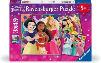 RAV12001068 - 3 Puzzles 49 Pièces DISNEY Princesses