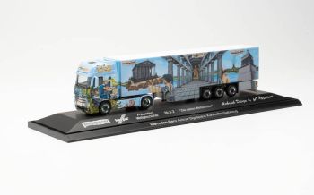 HER122214 - MERCEDES ACTROS 4x2 avec remorque 3 essieux HERPA WORLD HISTORY N 3.2 SCHUMACHER