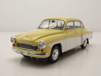 WBXWB124144 - WARTBURG 312 1965 Jaune et blanc