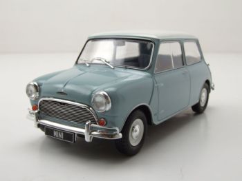 WBXWB124183 - AUSTIN Mini Cooper S 1965  Bleu clair avec toit blanc