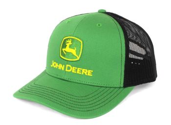 JA1308-3346-GRBK - Casquette JOHN DEERE verte avec arrière en maille noir