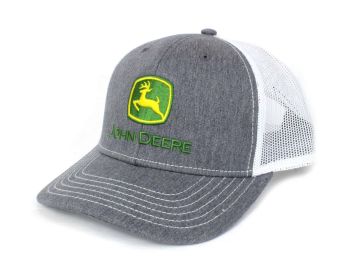 JA1308-3346-HGWH - Casquette JOHN DEERE grise avec arrière en maille blanche